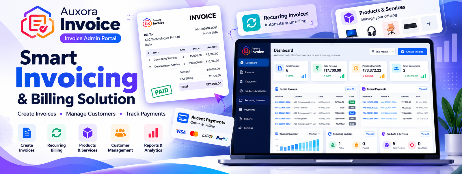 SkyInvoice — Professional Invoicing Made Simple & Fast